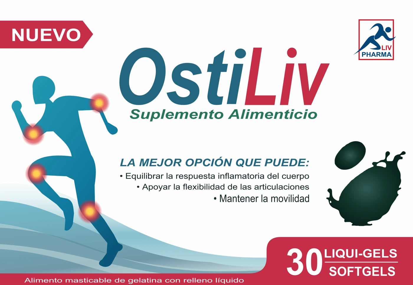 Front detail of the OstiLiv box